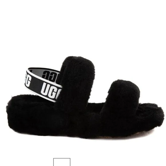 NEW UGG OH YEAH SLIDES SLIPPER SHEEPSKIN FURRY SANDALS