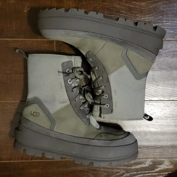 NEW UGG The UGG Lug Boots Womens 7.5 Moss Green Outdoors Rugged Chunky Grunge