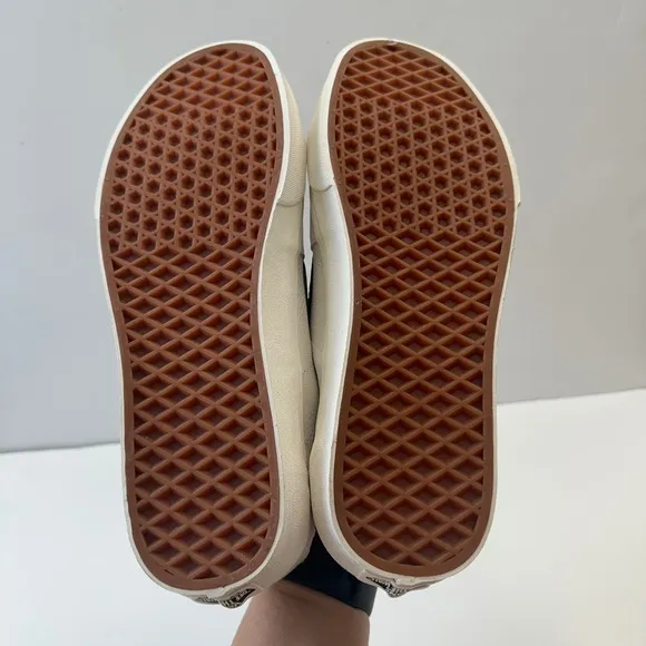 New Vans SK8 Low Top Sneakers White Green Leather Casual Unisex Men 9.5 Women 11