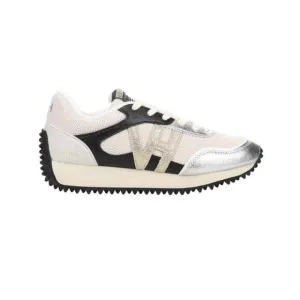 NEW VINTAGE HAVANA women's cosmic 13 sneaker in white silver gold
