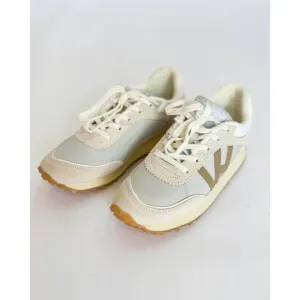 NEW VINTAGE HAVANA women's cosmic 15 sneakers in white pebble taupe