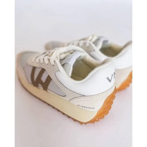 NEW VINTAGE HAVANA women's cosmic 15 sneakers in white pebble taupe