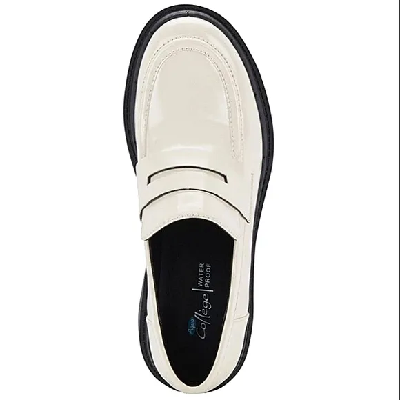 New w/Box Aqua College Saanvi Weatherproof Vegan Lug Sole Penny Loafer Size 8