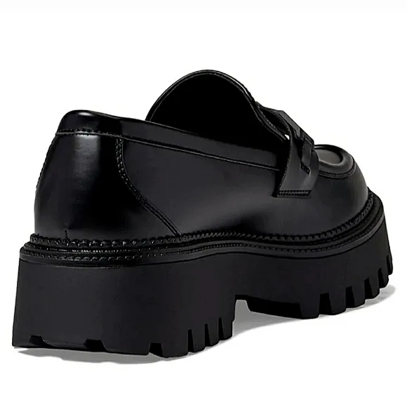 New w/o Box Steve Madden Aerin Women's Lug Sole Leather Loafers Size 9