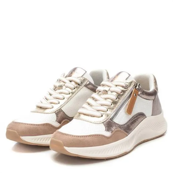 NEW XTI women's casual fashion sneakers in beige