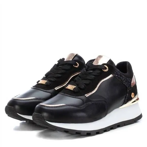 NEW XTI women's casual sneakers in black