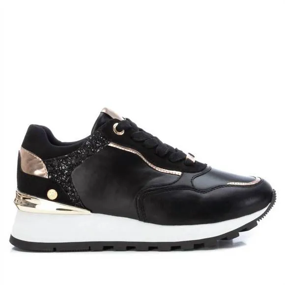 NEW XTI women's casual sneakers in black