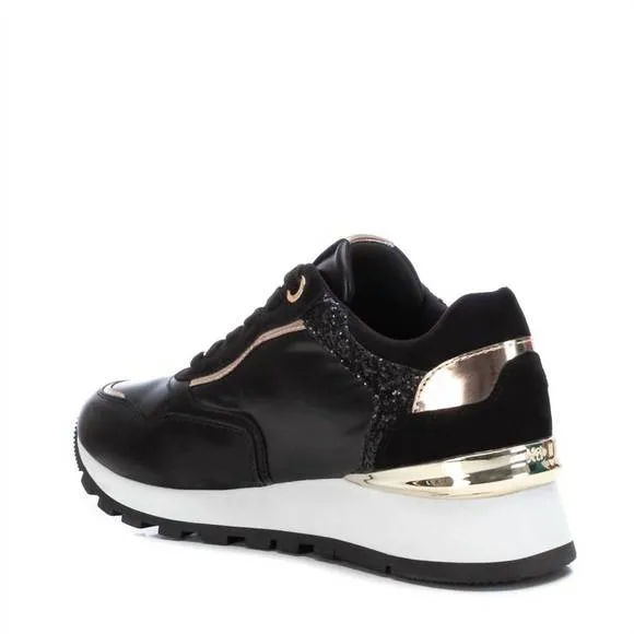 NEW XTI women's casual sneakers in black
