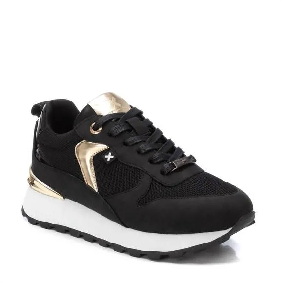 NEW XTI womens trainer sneakers in black