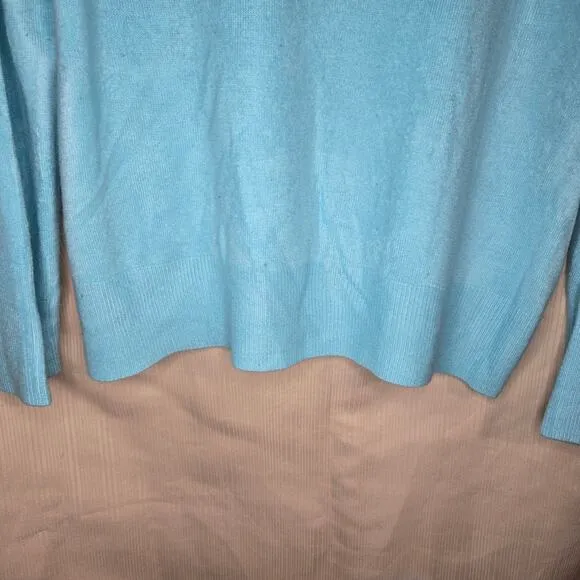 New York &amp; Company Blue V-Neck Sweater - Size XL 0222