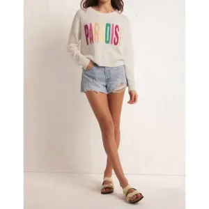 NEW Z SUPPLY paradise sweater in white