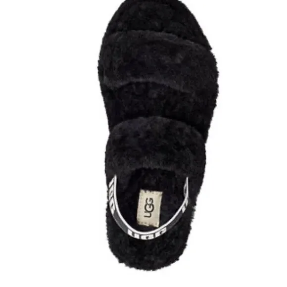 New UGG Black Oh Yeah Slide Slippers