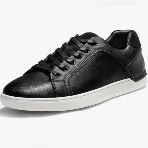 🩵NIB Bruno Marc Black Vegan Leather Dress Sneakers Men's Size 11 Wide