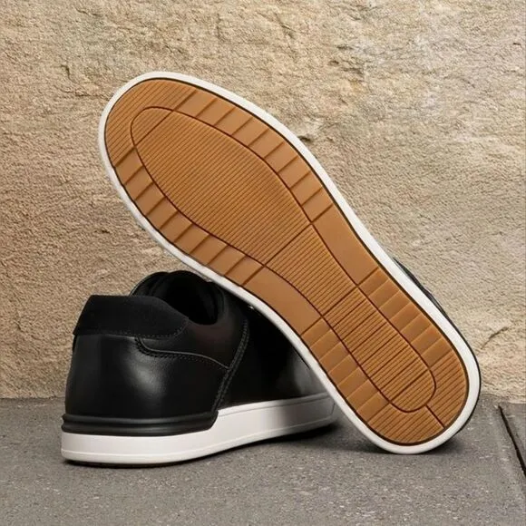 🩵NIB Bruno Marc Black Vegan Leather Dress Sneakers Men's Size 11 Wide