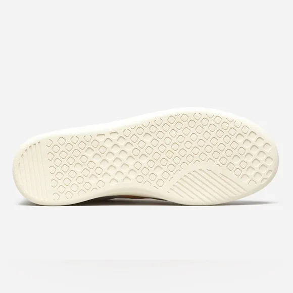 NIB Everlane The ReLeather Court Sneakers in White/Mustard Size W13 M11