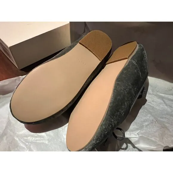 NIB Noralee Rylee   Cru Ballet Flats Velvet French Blue Shoes Size 12 NEW