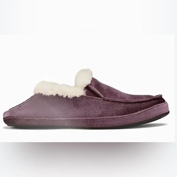 NIB [OluKai] Ku'una Lanui Indoor/Outdoor Velvet Slipper Red Ginger Women’s Sz 5