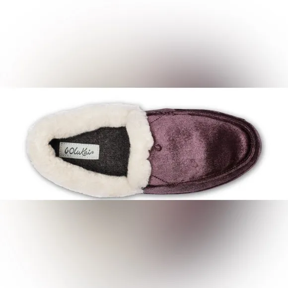 NIB [OluKai] Ku'una Lanui Indoor/Outdoor Velvet Slipper Red Ginger Women’s Sz 5