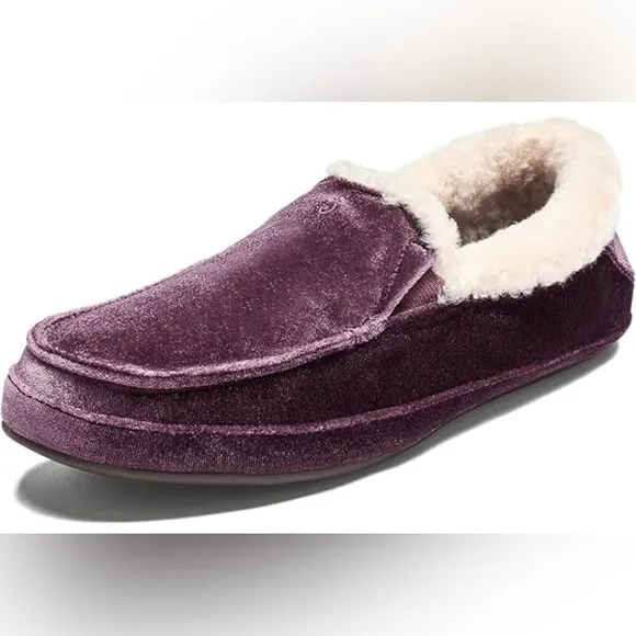 NIB [OluKai] Ku'una Lanui Indoor/Outdoor Velvet Slipper Red Ginger Women’s Sz 5