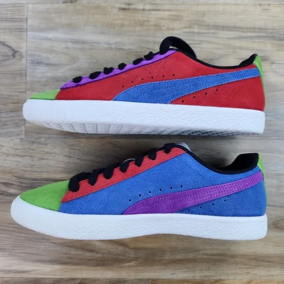 🩵NIB Puma Clyde Culture Multicolor Sneakers Men's Size 7