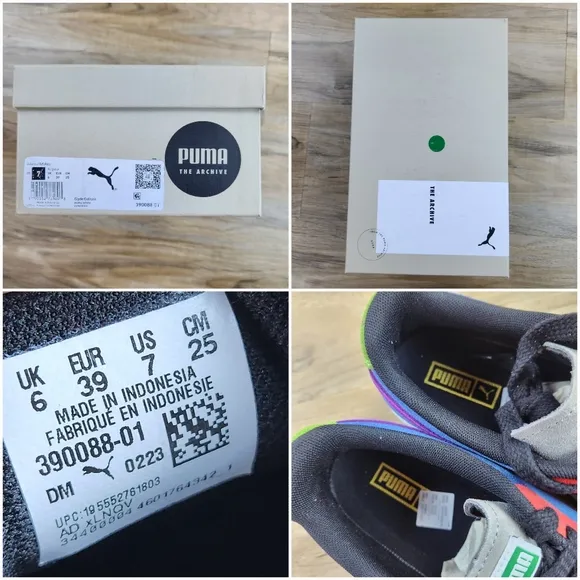 🩵NIB Puma Clyde Culture Multicolor Sneakers Men's Size 7