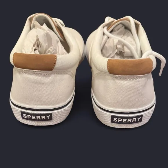 NIB | SPERRY |Men's Striper II Casual &amp; Fashion Sneakers, Off White, Size 13W