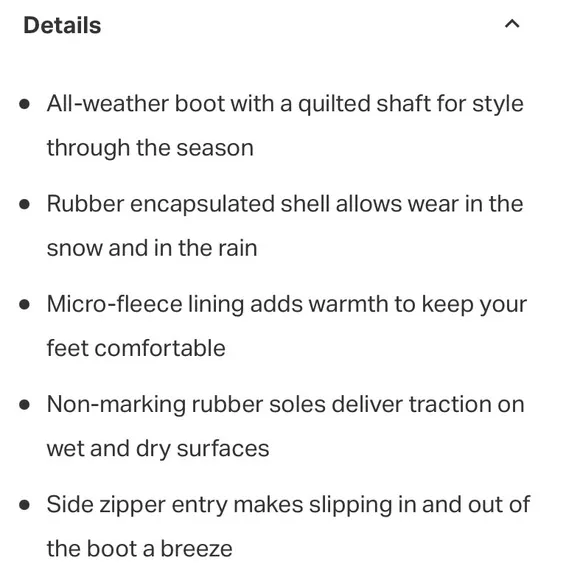 NIB Sperry Top Sider Saltwater Chevron Quilted Shaft Nylon Duck Boots Ivory