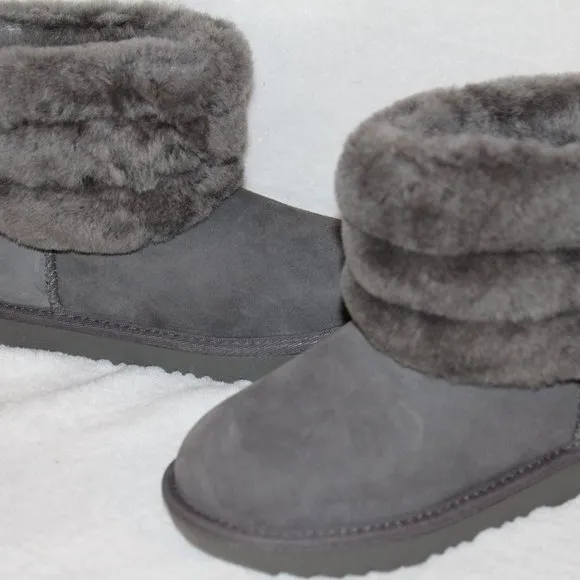 NIB UGG TODDLER INFANT MINI SHEARLING SUEDE‎ BOOTS