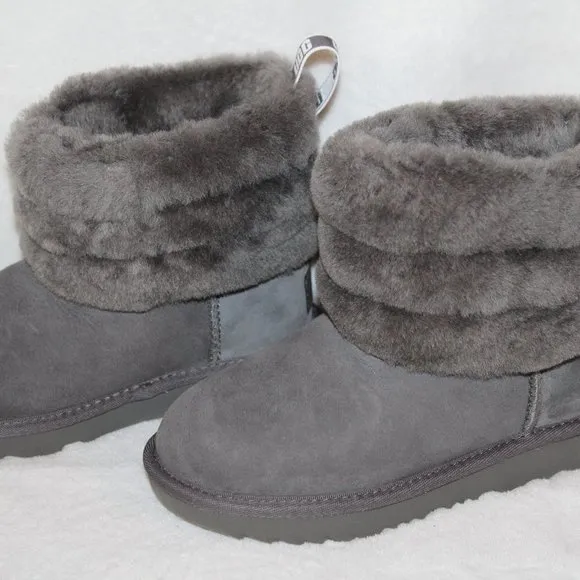 NIB UGG TODDLER INFANT MINI SHEARLING SUEDE‎ BOOTS