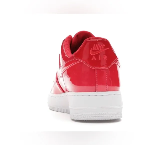 Nike Air Force 1 &quot;07 LV8 UV patent red leather sneakers