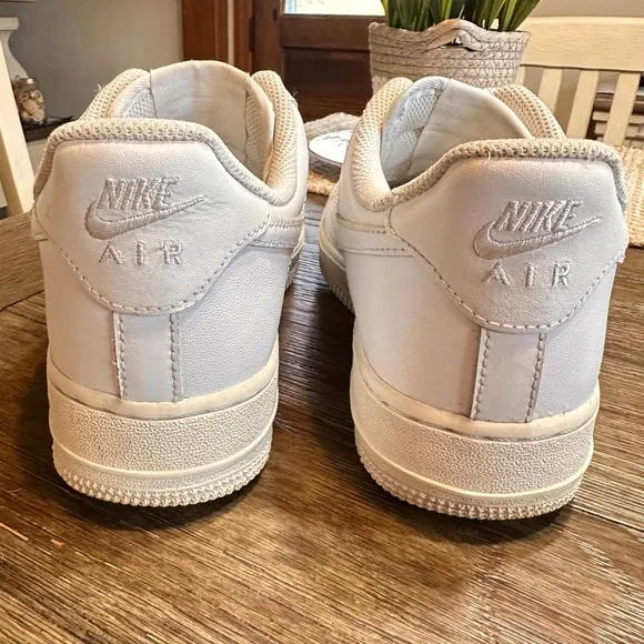 Nike Air Force 1 Low Triple White Leather Sneakers Classic 315115-112 Mens 9
