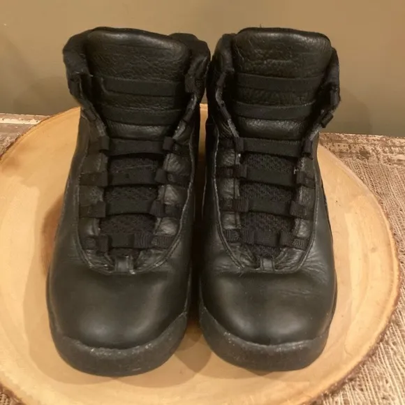 NIKE AIR JORDAN 10 RETRO NYC NEW YORK CITY SNEAKERS BLACK GOLD 7Y 310806-012