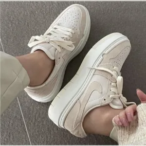 Nike Air Jordan Retro 1 Elevate Low Women Platform Sneaker Coconut Milk