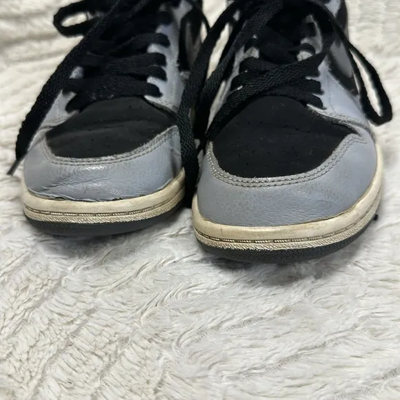 Nike Air Jordan Retro  high top Gary and Black basketball sneakers, US Y3