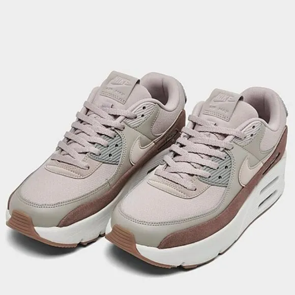 NIKE AIR MAX 90 LV8 Platform Women Sneakers Shoes Iron Mauve size 8.5 NEW  $160