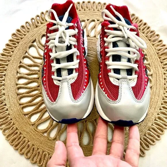 Nike Air Max 95 PS Sneakers Ugly Christmas Sweater Size 3Y CT1594-1000