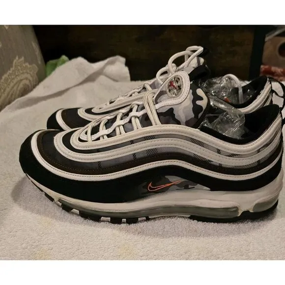 Nike Air Max 97 GS Remix Pack &quot;White Black&quot; 9.5 2020   DB2017-100