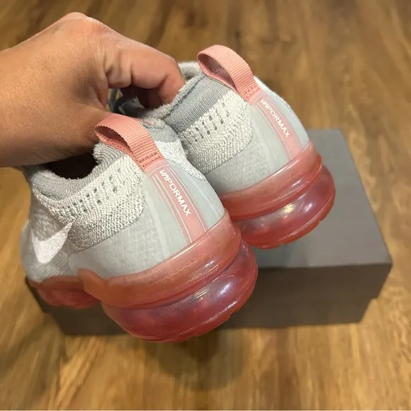 NIKE Air VaporMax Photon Dust Red Stardust lace up shoes sneakers women's 8 new