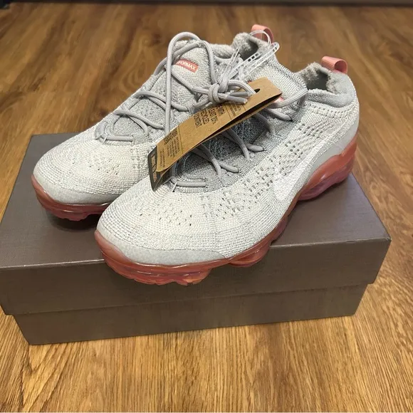 NIKE Air VaporMax Photon Dust Red Stardust lace up shoes sneakers women's 8 new