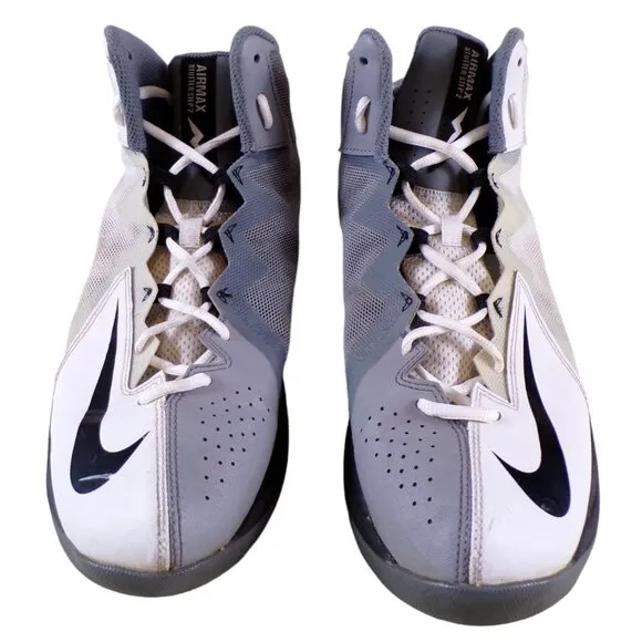 Nike Airmax Stutter Step 2 Sneakers Gray White Black Swoosh US 10.5 EU 44.5 #566