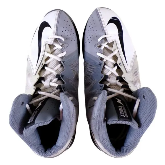 Nike Airmax Stutter Step 2 Sneakers Gray White Black Swoosh US 10.5 EU 44.5 #566