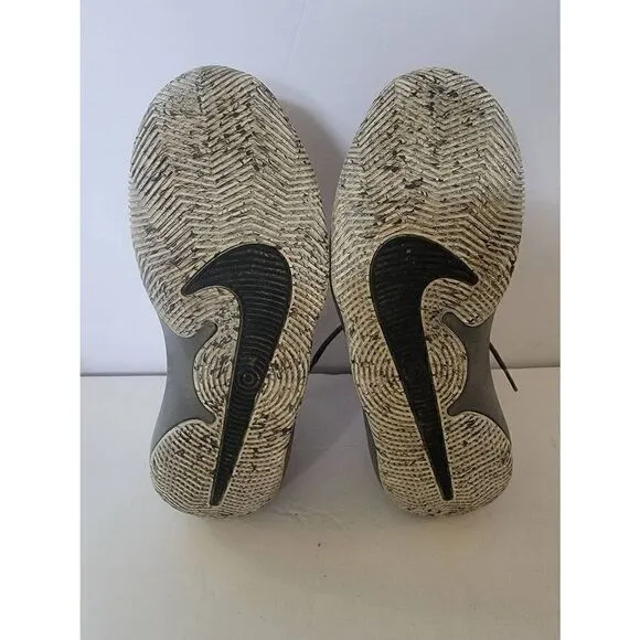 Nike Air Precision Men's Gray And White Hi Top Lace-Up Sneakers Size 9