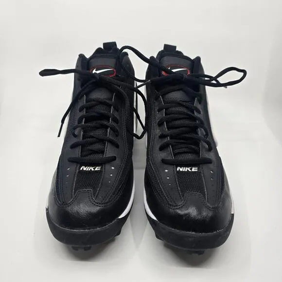 Nike Black White Land Shark Football Cleats Sneakers Mens Size US 10 UK 9 EU 44