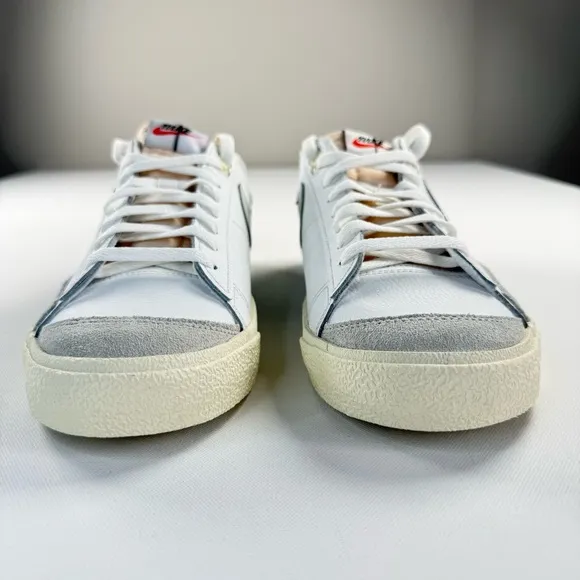 Nike Blazer Low '77 Split White Black Leather‎ Sneakers Men's Size 10