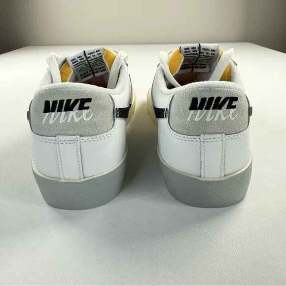 Nike Blazer Low '77 Split White Black Leather‎ Sneakers Men's Size 10