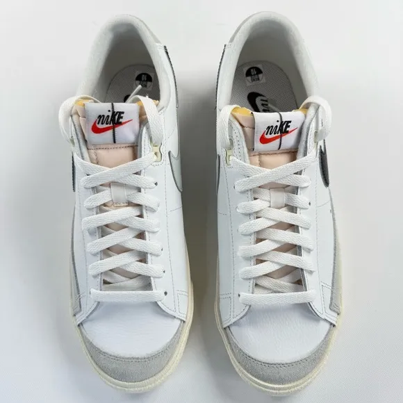 Nike Blazer Low '77 Split White Black Leather‎ Sneakers Men's Size 10
