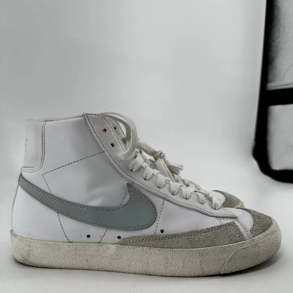 Nike Blazer Mid '77 Vintage Sneakers High Top Leather Celestine Blue White 7.5