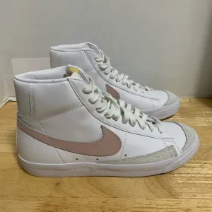 Nike Blazer Mid '77‎ White Pink Casual Shoes Sneakers CZ1055-118 Womens Size 9