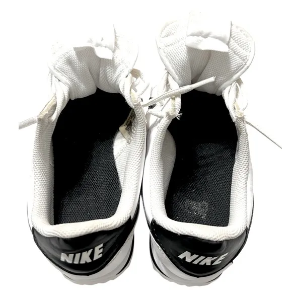 Nike Cortez leather sneakers in white and black Girls 5Y Athletic Casual Retro