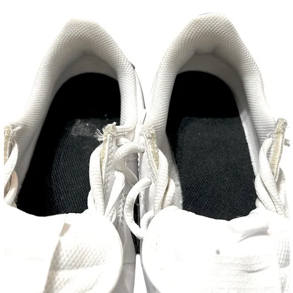Nike Cortez leather sneakers in white and black Girls 5Y Athletic Casual Retro